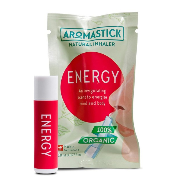 Aromastick Energy Συσκευή Εισπνοής με Αιθέρια Έλαια για Αντοχή & Απόδοση, 0.8ml