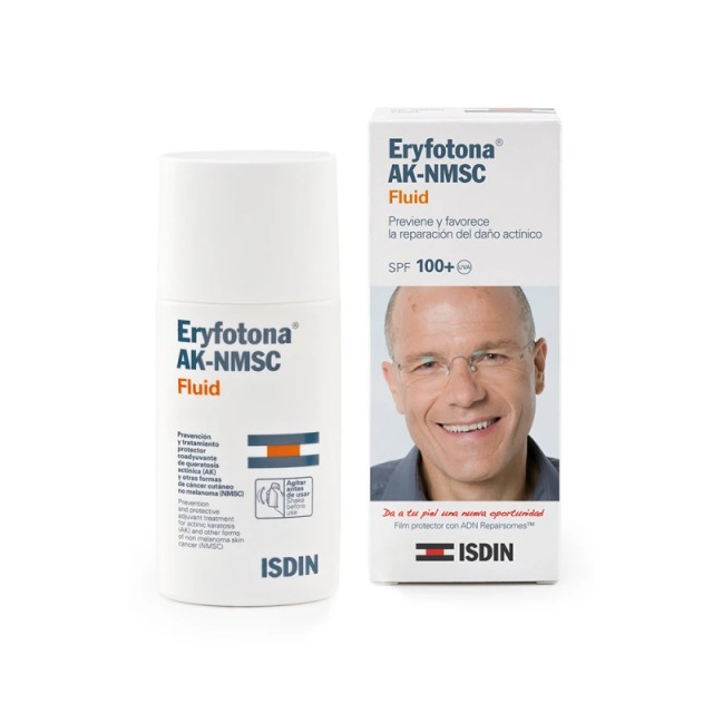 ISDIN Eryfotona AK-NMSC Fluid Αντηλιακό Προσώπου που Προλαμβάνει & Διορθώνει τις Ακτινικές Βλάβες 50ml
