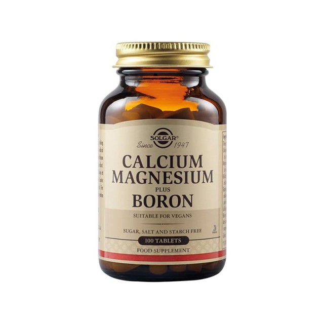 Solgar Calcium Magnesium Plus Boron, 100tabs