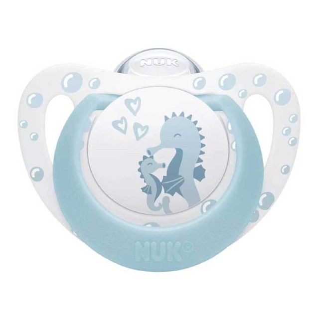 Nuk First Choice Πιπίλα Σιλικόνης με Θαλάσσιο Ιππόκαμπο 0-6m 1 τεμάχιο