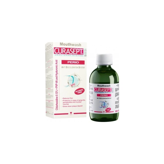 Curasept ADS Perio 212 Στοματικό Διάλυμα Chlorhexidine 0.12% + PVP+VA and Hyaluronic Acid 200ml