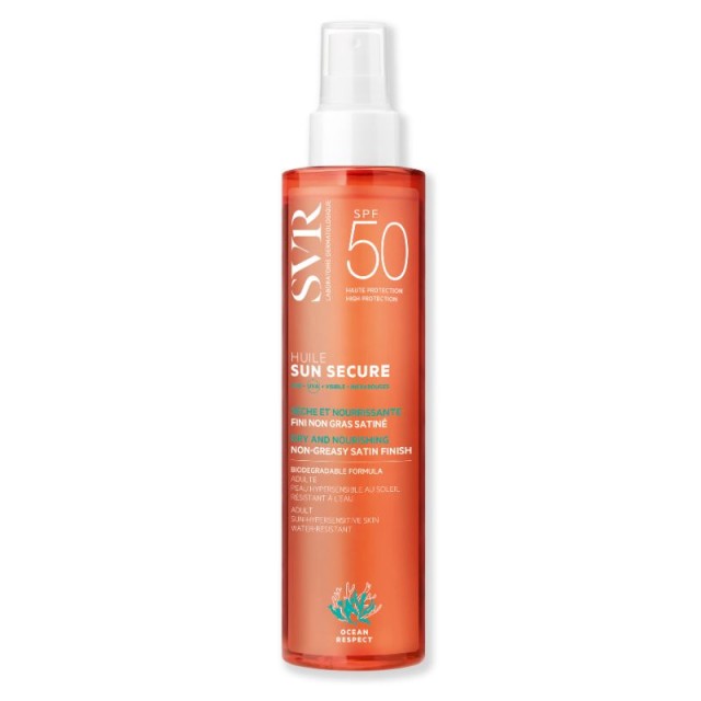 SVR Laboratoire Sun Secure Huile SPF50+ Αντιηλιακό Έλαιο για Πρόσωπο, Σώμα & Μαλλιά με Καλοκαιρινό Άρωμα 200ml