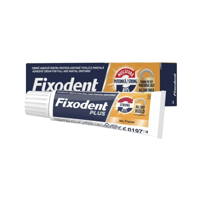 Fixodent Plus Στερεωτική Κρέμα Για Ολικές και Μερικές Τεχνητές Οδοντοστοιχίες 40gr