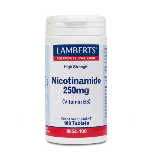 Lamberts Nicotinamide 250mg (Vitamin B3) 100 Ταμπλέτες