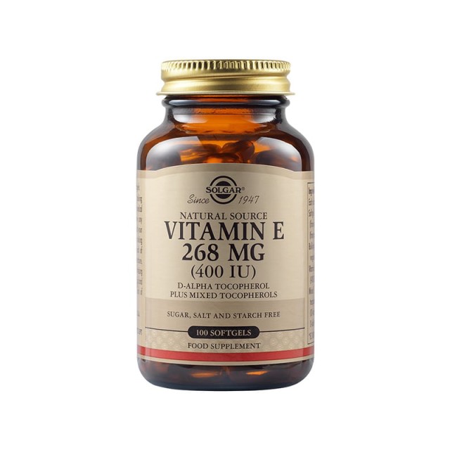 Solgar Vitamin E 268mg (400IU), 100softgels