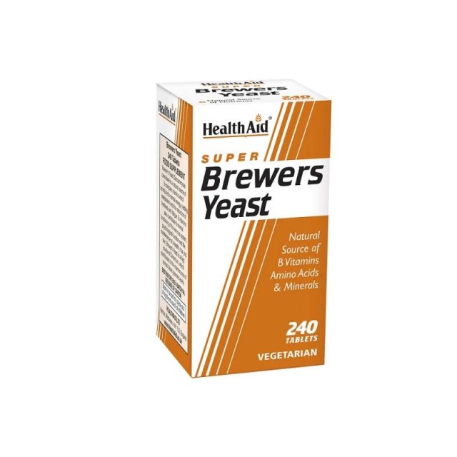 Health Aid Super Brewers Yeast Συμπλήρωμα Διατροφής με Μαγιά Μπύρας 240 ταμπλέτες