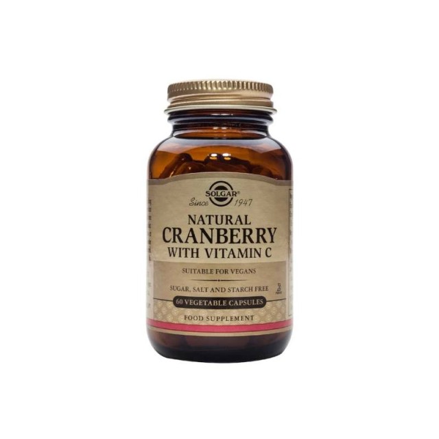 Solgar Cranberry Extract with Vitamin C 60 φυτικές κάψουλες