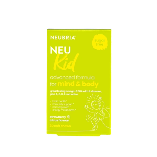 Neubria Neu Kid Παιδικό Συμπλήρωμα Διατροφής για Μυαλό και Σώμα με Γεύση Φράουλα Λεμόνι 30 Μαλακά Ζελεδάκια ΛΗΞΗ 11/24