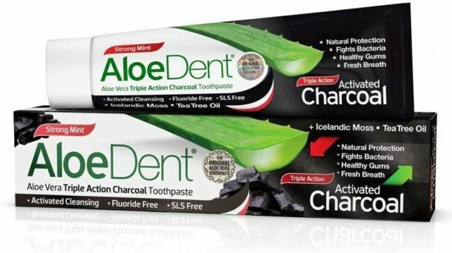 Optima Aloe Dent Triple Action Charcoal Toothpaste 100ml