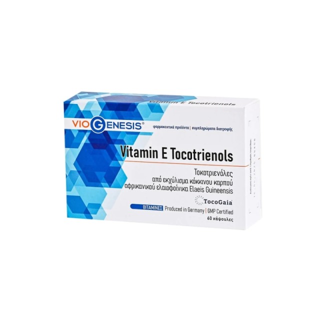 Viogenesis Vitamin E Tocotrienols 55.3mg Βιταμίνη για Αντιοξειδωτικό 55.3mg 60 κάψουλες