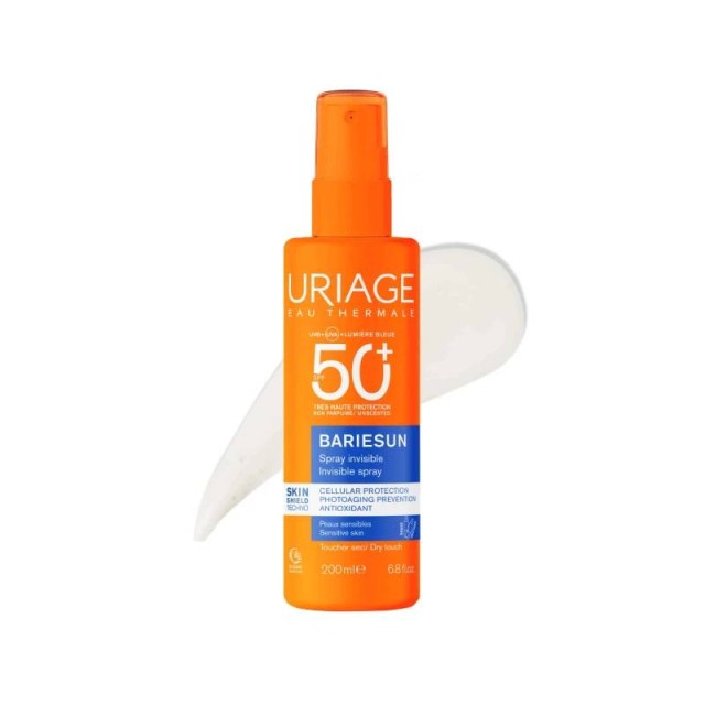 Uriage Bariesun Invisible Spray Αόρατο Αντηλιακό Σπρέι χωρίς Άρωμα για Πρόσωπο & Σώμα 200ml