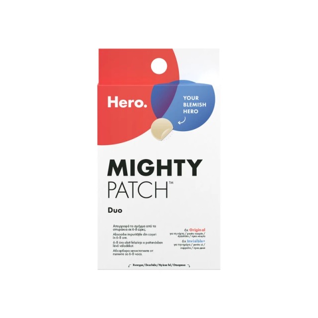 Hero. Επιθέματα για Σπυράκια Mighty Patch Duo 12τεμ.