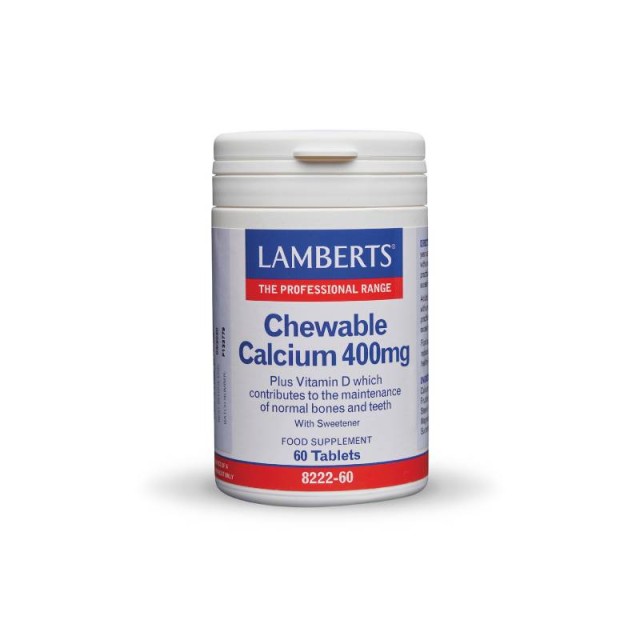 Lamberts Chewable Calcium 400mg 60tabs