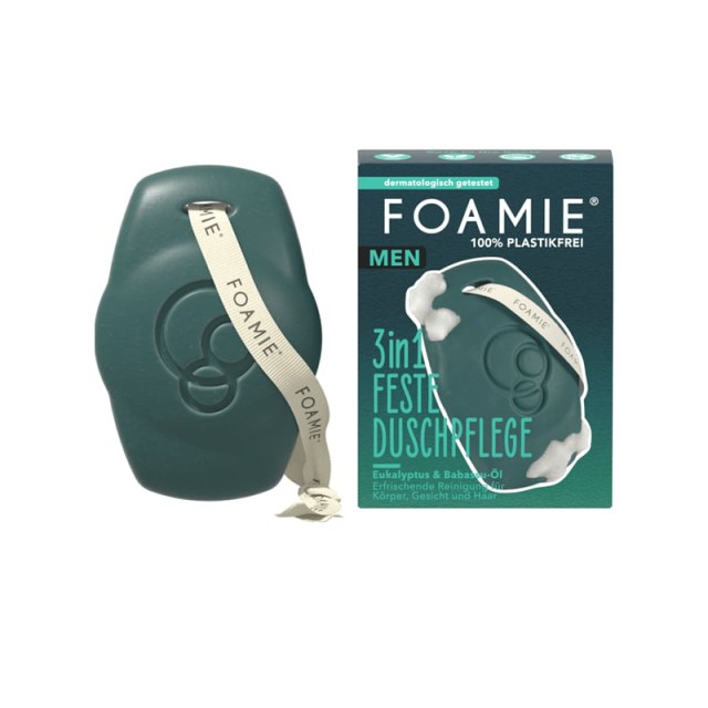 Foamie Men 3in1 Bar Back to the Roots Ανδρική Μπάρα Περιποίησης 3σε1 για Πρόσωπο, Σώμα & Μαλλιά, 1τεμ