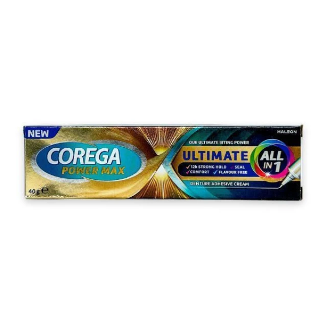 Corega Ultimate All-In-One Στερεωτική Κρέμα Τεχνητής Οδοντοστοιχίας 40gr
